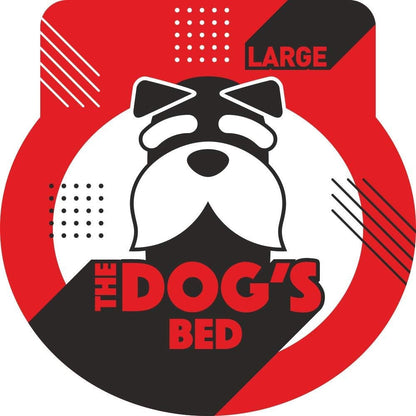 The Dog’S Bed Orthopedic Memory Foam Dog Bed with Bolsters for Large Dogs, High Density Support Mattress, Low Front Entry, Removable Washable Cover, Oxford Fabric, Blue with Dark Red Trim, Large10