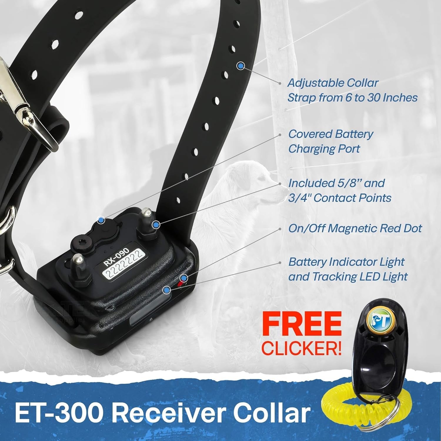 educator-et-300-mini-e-collar-for-dog-training-with-remote-1-2-mile-range-waterproof-100-blunt-stimulation-levels-tone-or-vibration-mode-night-light-tracking-for-small-medium-large-dogs