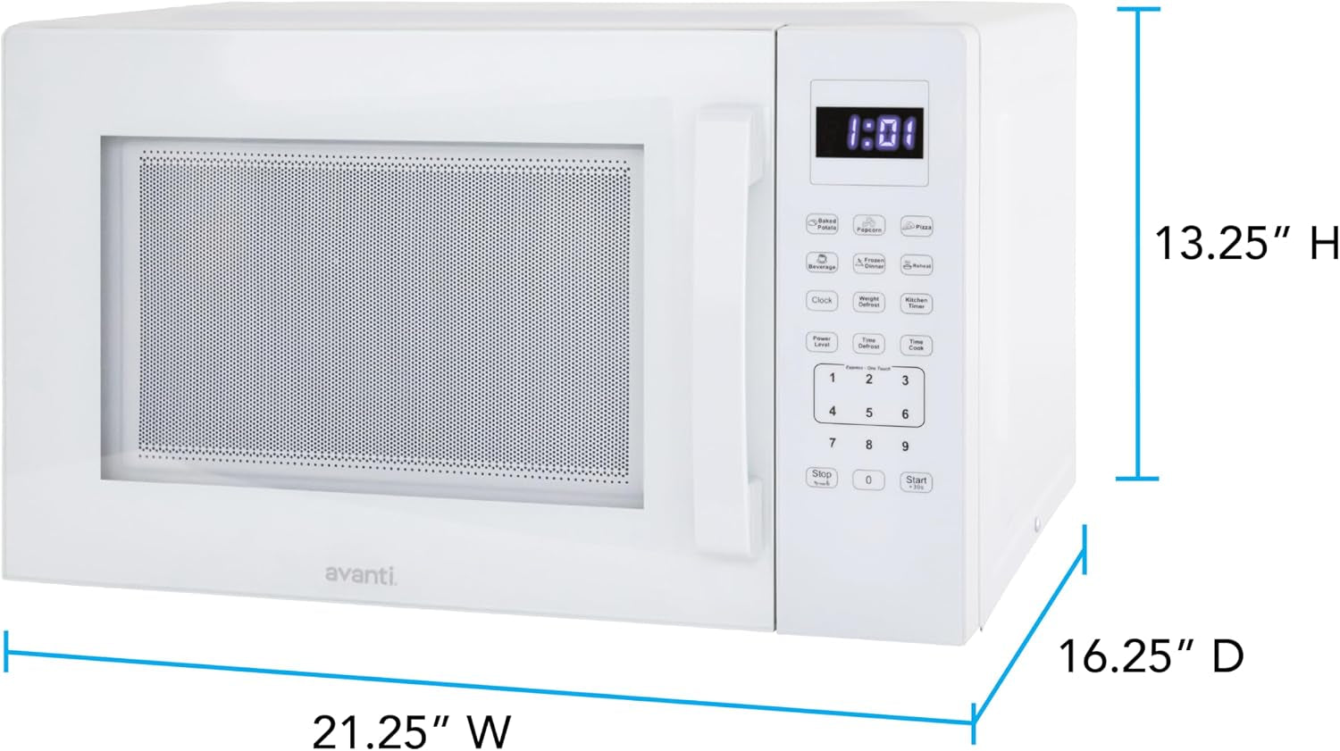 microwave-oven-1000-watts-countertop-compact-with-9-pre-set-cooking-settings-speed-defrost-by-weight-electronic-control-panel-and-glass-turntable-1-5-cu-ft-white