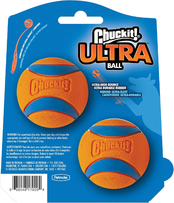Chuckit! Ultra Ball Dog Toy, Balls for Dogs to Fetch, Durable Rubber, Small 2-Inch, Pack of 22