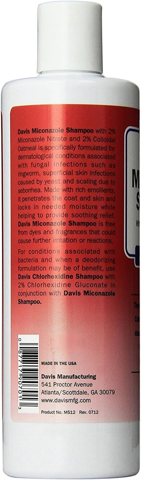 Davis Miconazole Pet Shampoo, 12 Oz2