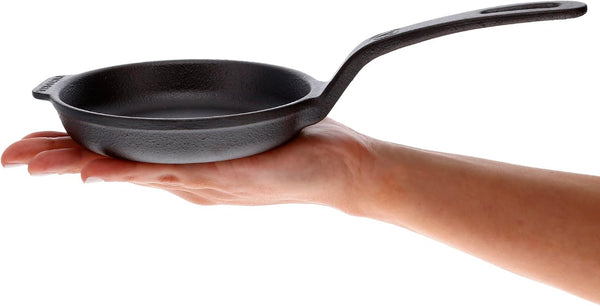 4-Inch Cast Iron Skillet, Pre-Seasoned Cast Iron Frying Pan with Long Handle, Made in Colombia | Pan with Long Handle, Made in Colombia1