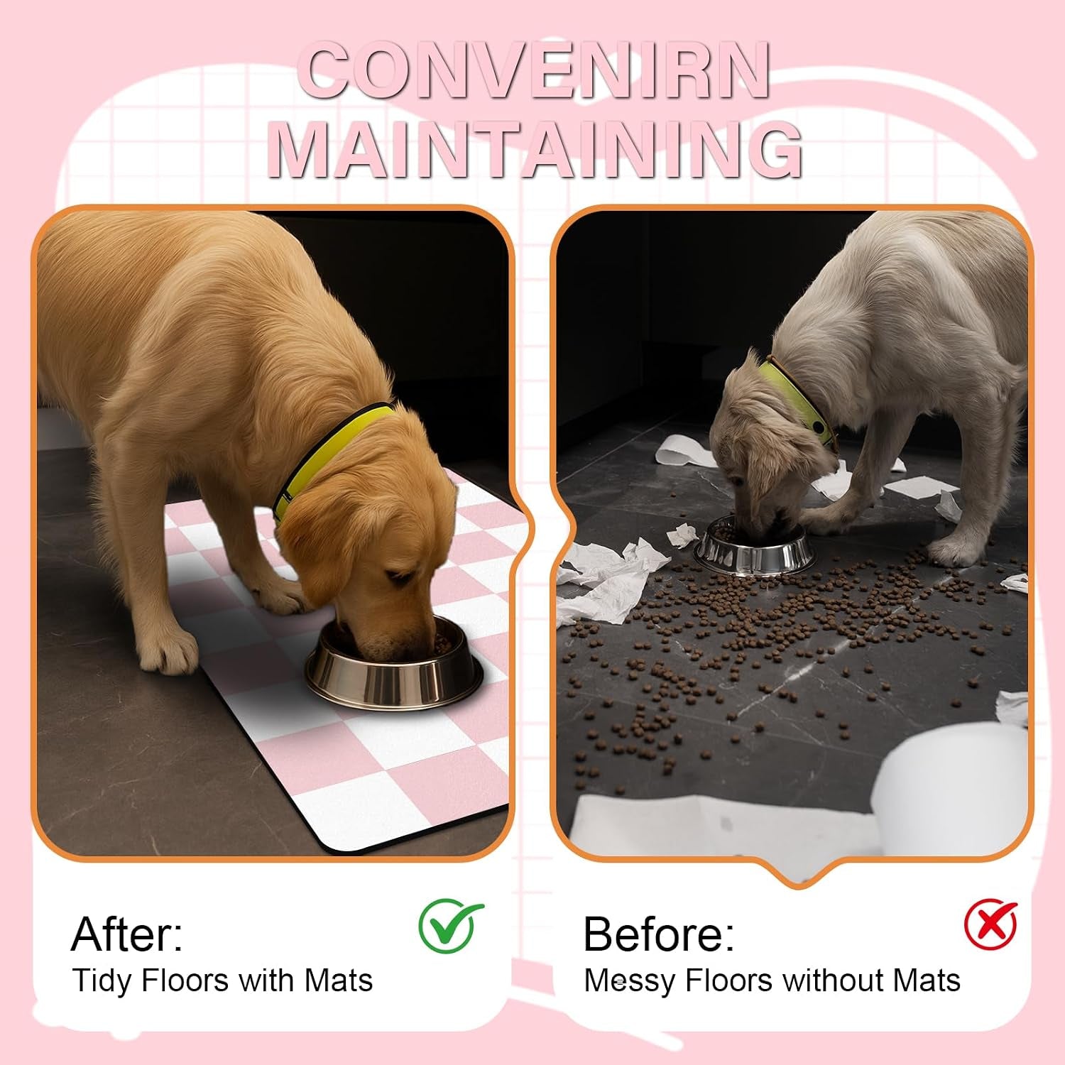 cat-food-mat-12x-20-cat-dog-mats-for-food-and-water-bowl-checkered-pet-placemat-feeding-mat-non-slip-under-pet-bowls-mats-for-messy-drinkers-pink-white