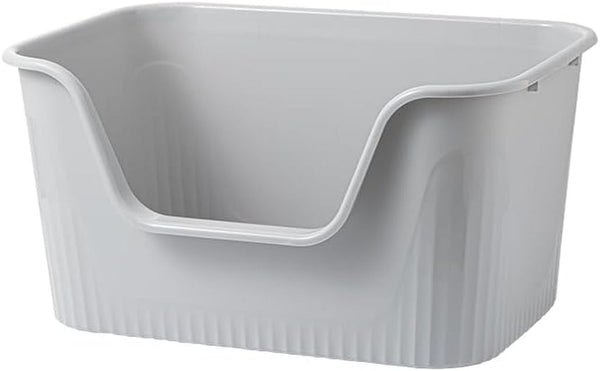 Extra Large Litter Box with High Sides 25.27" Lx17.83 Wx13.11 H,Anti-Splashing,Tool-Free Assembly,Multi Kitty Cat Litter Box,Jumbo (Yellow)8