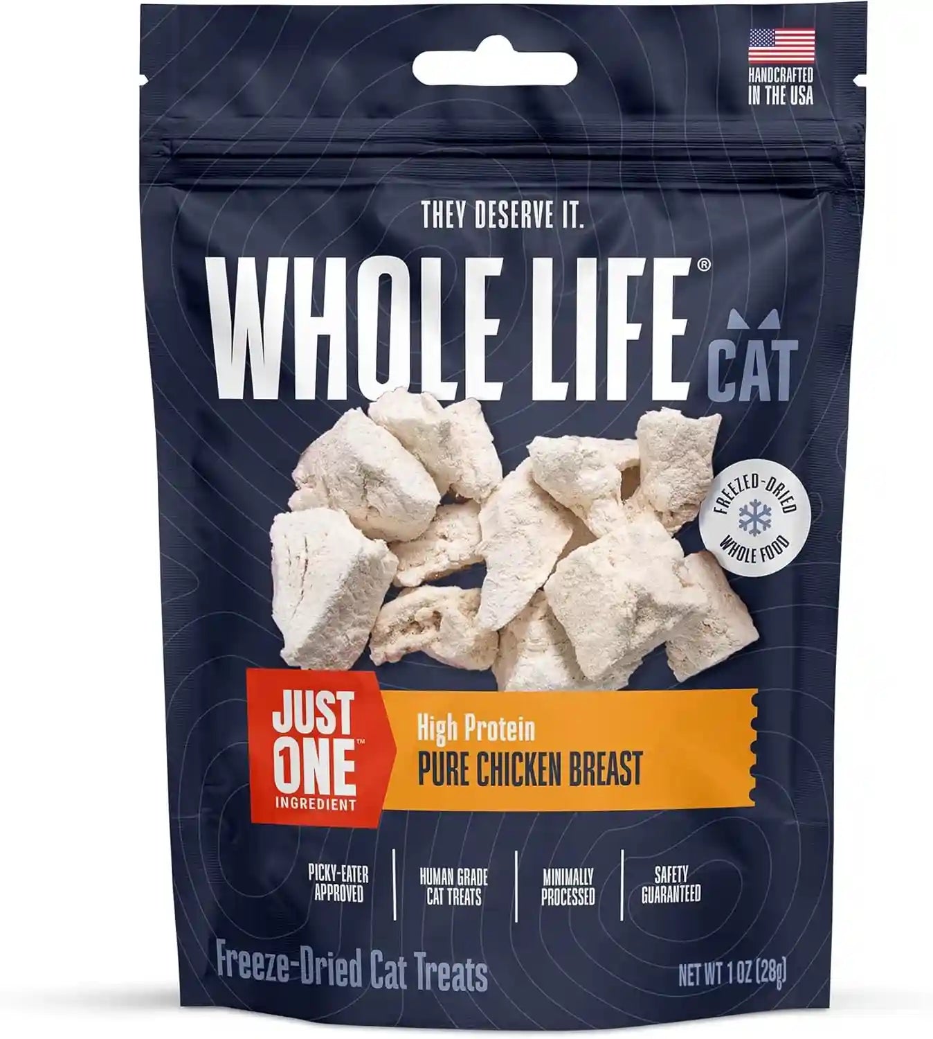 whole-life-cat-just-one-chicken-freeze-dried-cat-treats-human-grade-high-protein-food-healthy-training-snacks-freeze-dried-chicken-food-toppers-usa-made-natural-treats-4-oz-pack-of-1