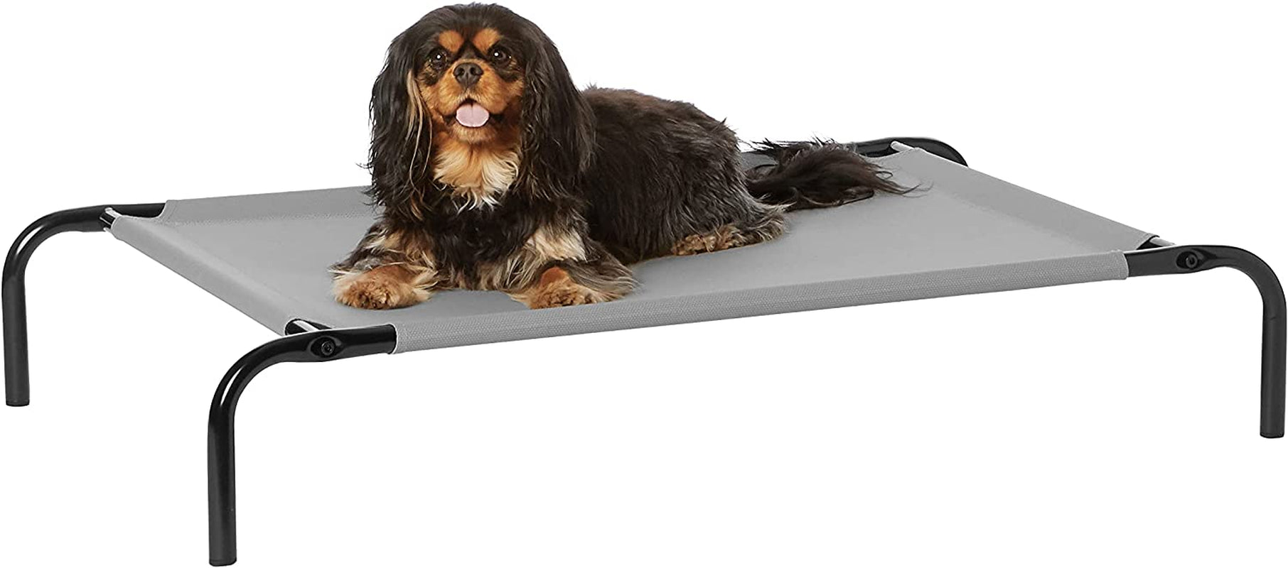 amazon-basics-cooling-breathable-elevated-dog-bed-with-metal-frame-for-large-dogs-51-x-31-x-8-grey