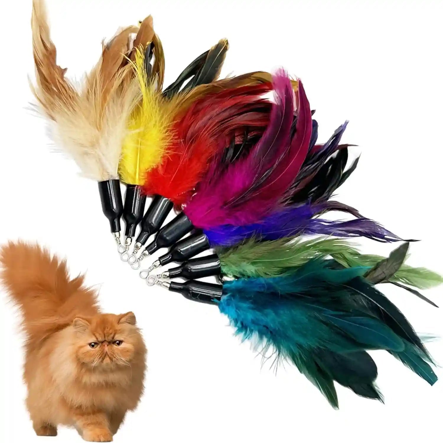 cat-feather-toys-refill-16-pieces-cat-wand-replacement-feathers-toy-for-indoor-cats