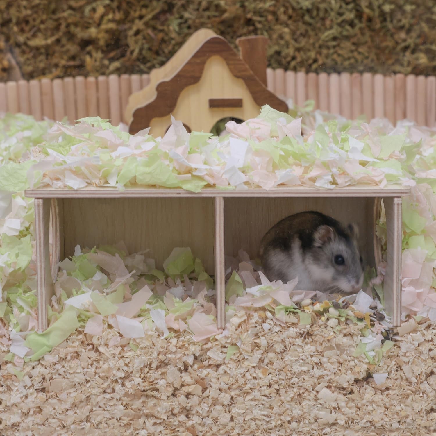 hamster-peep-tunnel-2-chamber-wooden-hamster-hideout-water-resistant-platform-for-dwarf-hamsters-and-small-pets-8-3-x-4-3-x-3-1