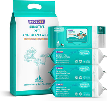HICC PET Rear-End & External Anal Area Cleaning Deodorizing Wipes | Hydrating & Nourish Fur Dogs & Cats Grooming Wipes for Daily Cleaning12
