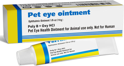 Pet Eye Health for Dogs, Cats, Cattle, Sheep, Horses, Birds and Puppies, Kitten - 1 Tube 0.35 Oz /10G1