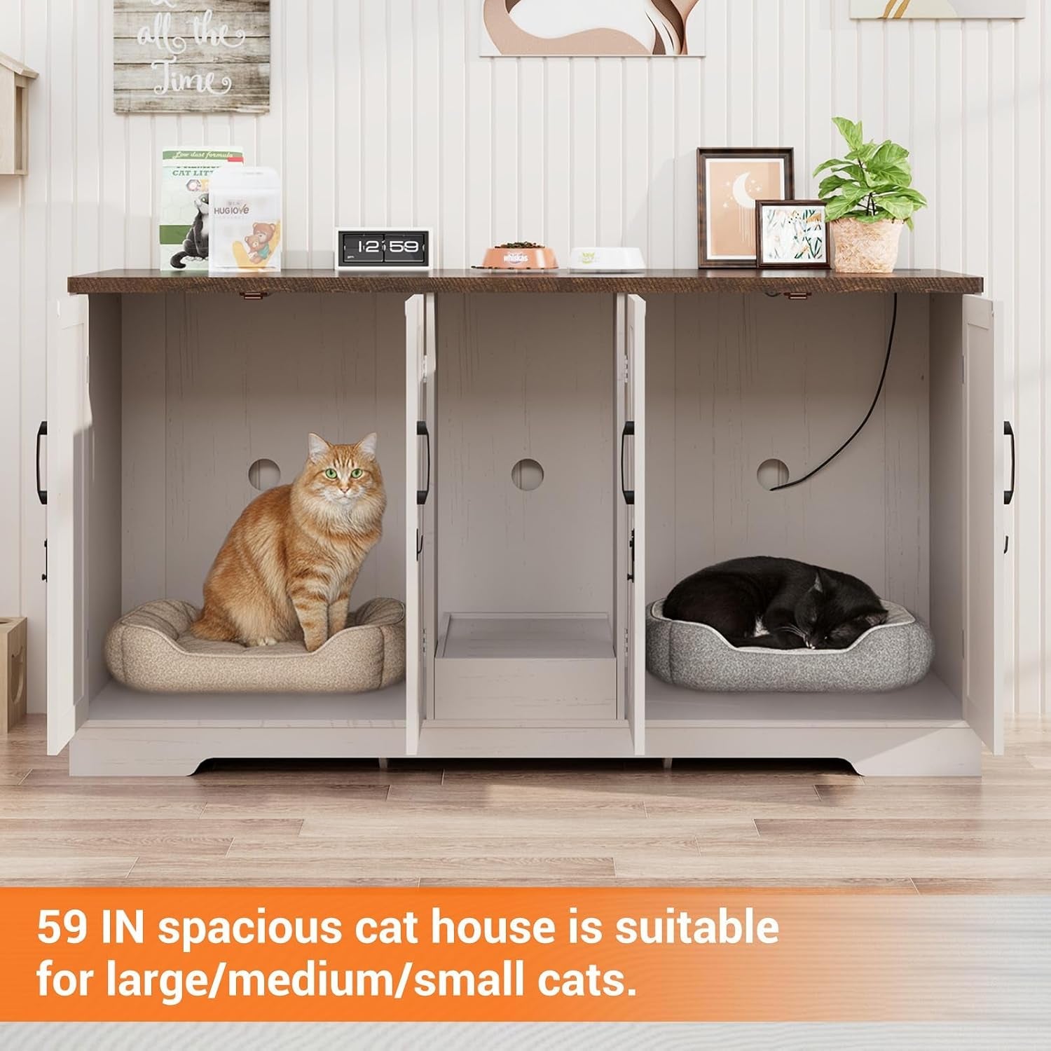 59-1-cat-litter-box-enclosure-for-2-cats-hidden-litter-box-furniture-with-power-outlet-removable-hallway-lockable-door-anti-tip-design-farmhouse-litter-box-cabinet-with-magnetic-door-white