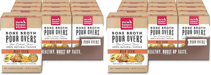 The Honest Kitchen Human Grade Bone Broth POUR OVERS Wet Toppers for Dogs (12 Pack), 5.5 Oz - Beef Stew9