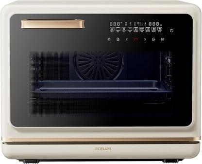 R-Box Pro Countertop Combi Steam Oven White, Air Fryer Toaster Oven with EXP, 1.2 Cu. Ft. XL Capacity, 1800W Steam Fry Technology, 86-446°F Precision, 32 Presets, Easy-To-Clean Enamel Interior1