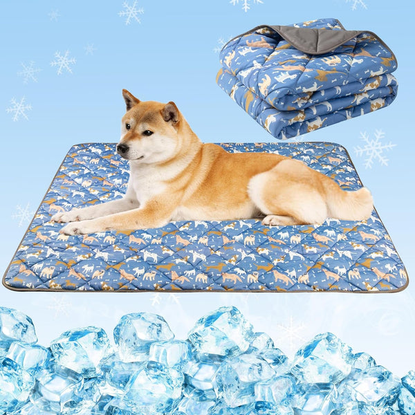 Dog Cooling Mat, Cat Self Cool Ice Pads,Lightweight Pet Cooling Pad Blanket Bed Cover,Puppies Summer Cool Tech Fabric,Washable Dog Sleeping Mat for Home & Outdoor,Keep Cool for Pets10