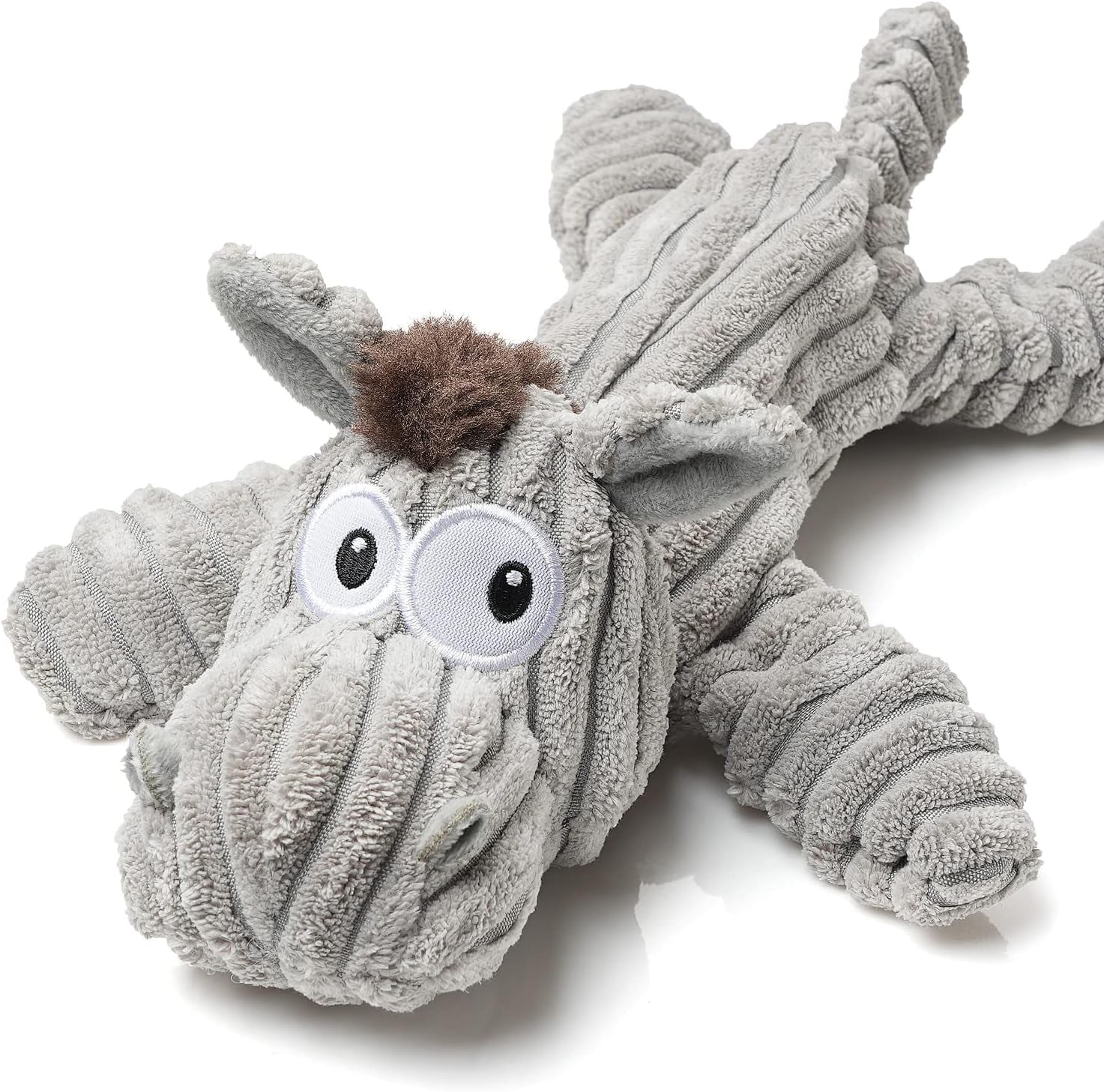 sedioso-dog-toy-large-dog-squeaky-toys-stuffed-animal-dog-plush-toy-for-puppy-small-middle-large-dogs-donkeygrey