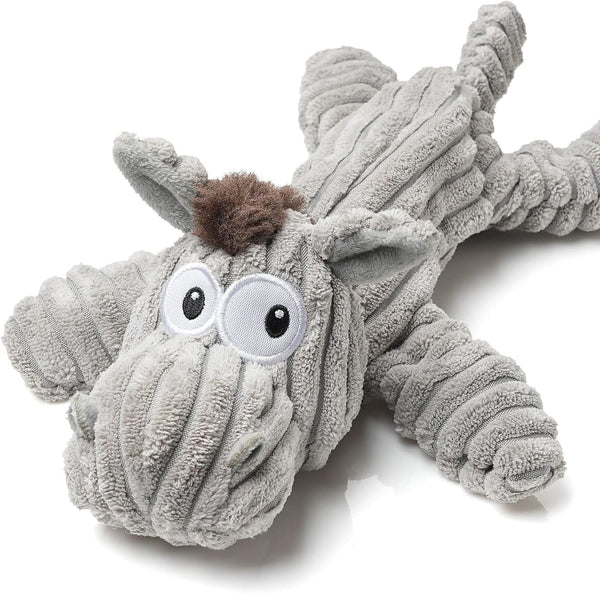 Sedioso Dog Toy, Large Dog Squeaky Toys, Stuffed Animal Dog Plush Toy for Puppy, Small, Middle, Large Dogs (Donkey(Grey))13