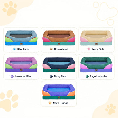 Chez Paw Waterproof Orthopedic XL Dog Bed for Large and Extra Large Dogs | Egg Crate Foam, 4-Sided Bolster Support, Waterproof Liner, Non-Slip Bottom, Machine Washable Cover, 42 X 30 Inch8