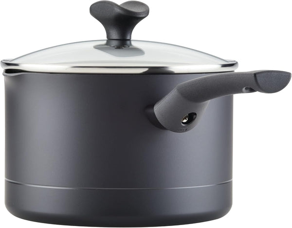 Power Base Nonstick Cookware/Pots and Pan Set, 12 Piece - Matte Black7