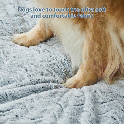 WNPETHOME XL Extra Large Dog Bed, Washable Dog Couch with Removable Waterproof Cover, Orthopedic Large Pet Sofa Bed with Bolster Sides for Sleeping | Washable Dog Couch with Removable Waterproof Cover, Large Pet Sofa Bed with Bolster Sides for Relaxing Grey 41X28 Inch8
