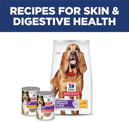 Hill'S Science Diet Sensitive Stomach & Skin Large Breed Dry Dog Food | #1 Veterinarian Recommended, Adult Formula, Chicken Recipe, 30 Lb. Bag10