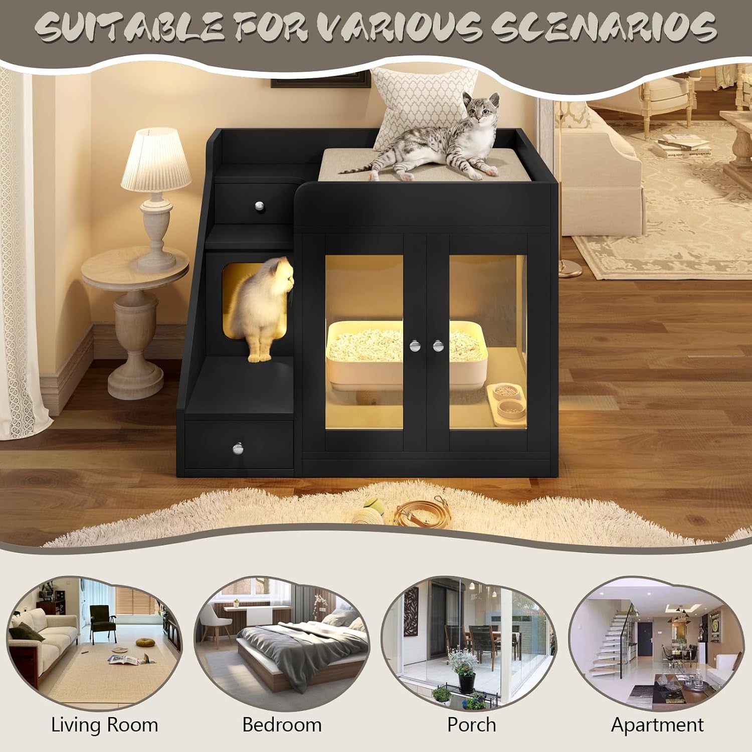 cat-litter-box-enclosure-with-light-hidden-litter-box-furniture-with-2-storage-drawers-smart-doors-cat-house-side-table-for-living-room-entryway-black