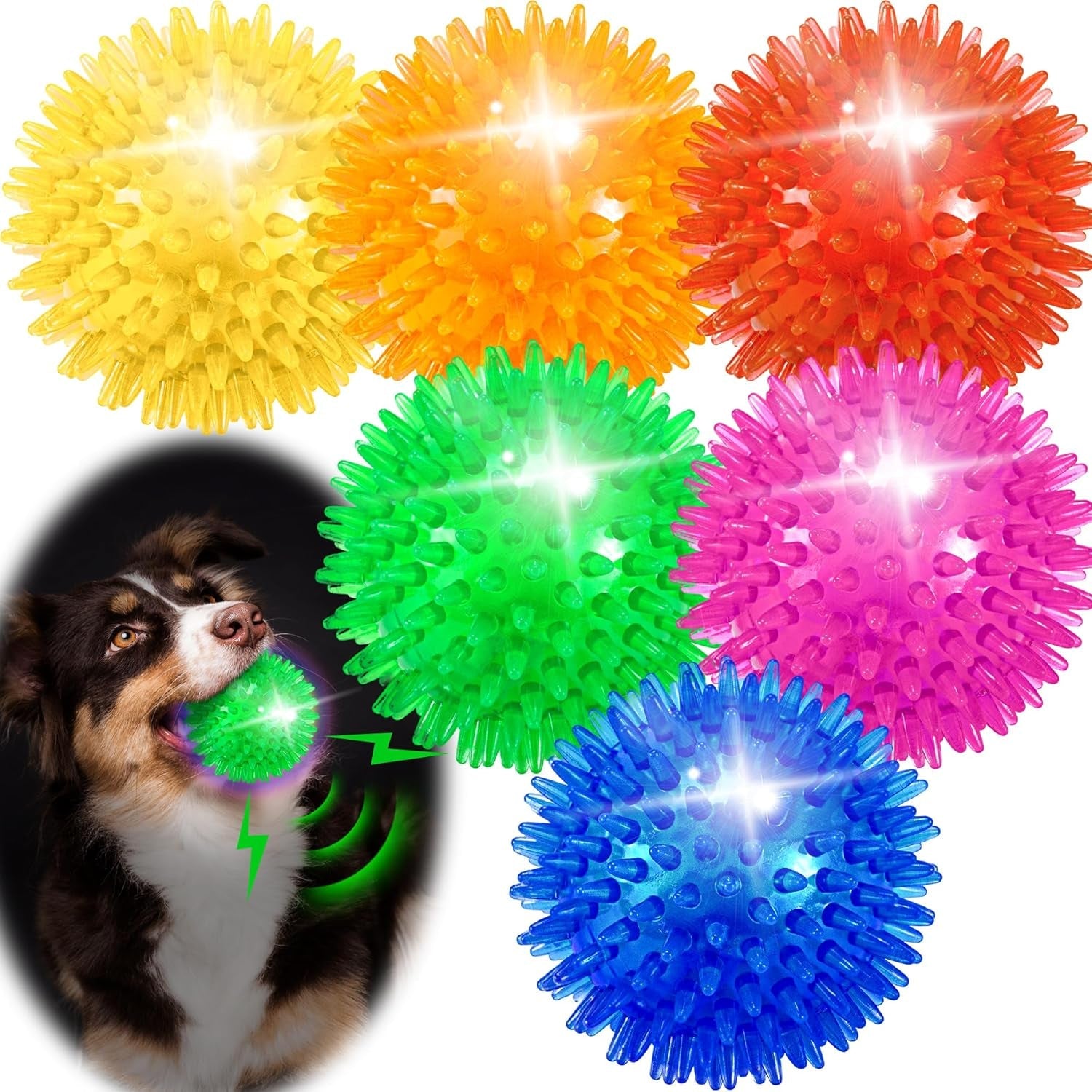 6-pack-2-5-light-up-squeaky-dog-balls-spiky-dog-toy-balls-for-puppy-small-medium-dogs