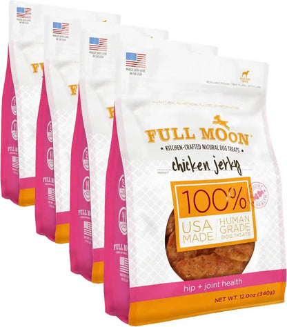 Full Moon Chicken Jerky Healthy All Natural Dog Treats Human Grade for Hip and Joint 12 Oz | Made Withchondroitin, Glucosamine and Turmeric, Human Grade, No Corn, No Wheat, No Soy, Glycerin Free, Made in the USA8