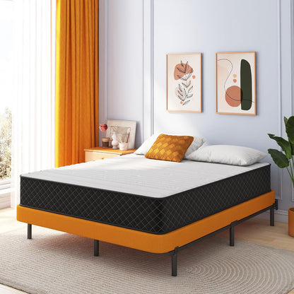 Double Mattress,12 Inch Full Size Hybrid Mattresses, Full Bed Matress in a Box, Pressure Relief & Fiberglass Free, Firm Mattress Double Size | Medium Firm, Fiberglass Free, Certipur-Us Certified, Pressure Relief, Motion Isolation, Individually Pocketed Springs2