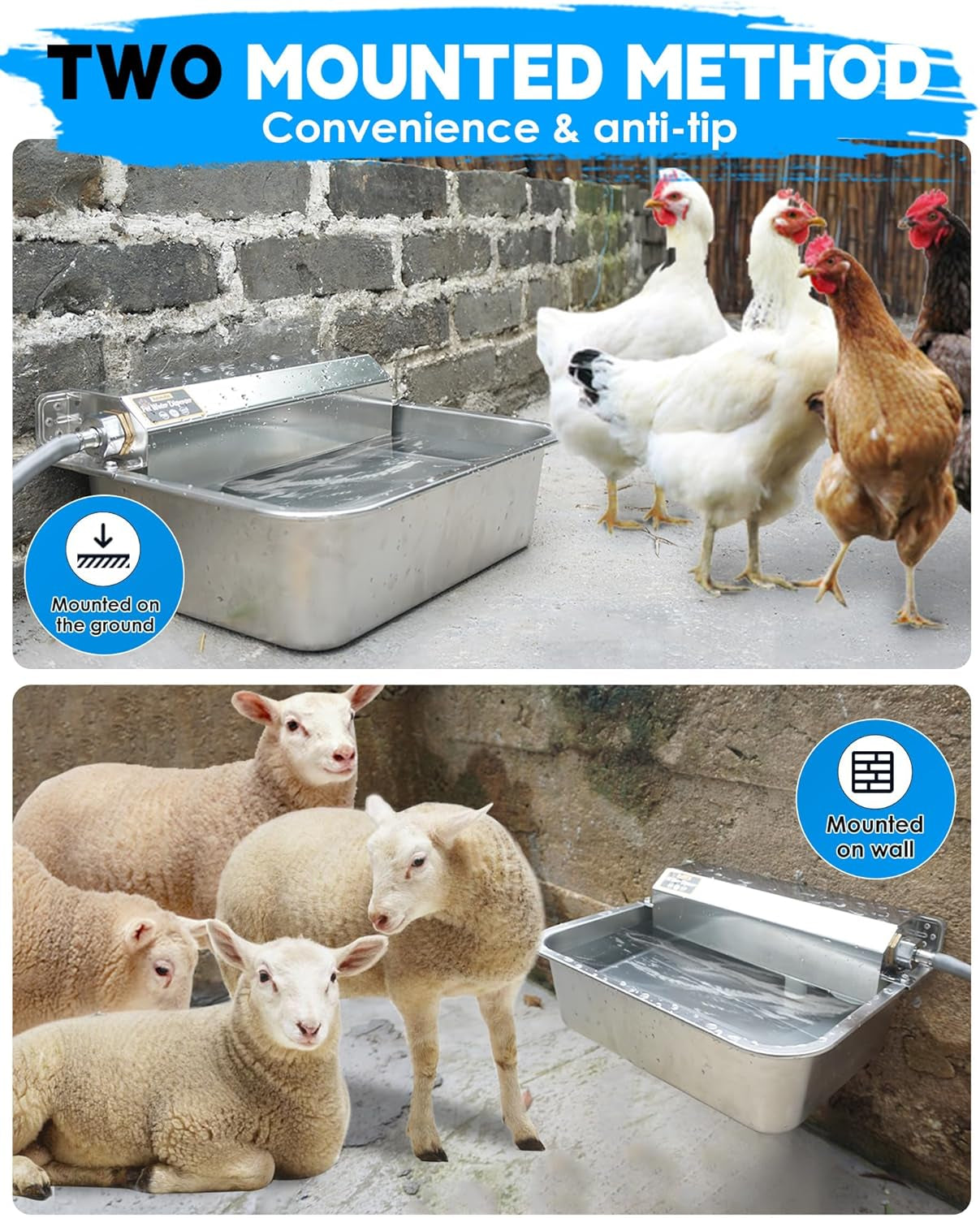 petimi-automatic-dog-water-dispenser-2-gallons-304-stainless-steel-dog-water-bowl-for-indoor-outdoor-large-water-bowl-for-pets-livestock-anti-tip-wide-mouth-water-auto-fill-fit-ght-3-4-faucet