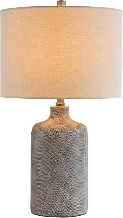 Signature Design by Ashley Linus 24.5" Ceramic Bedside Table Lamp, Black1