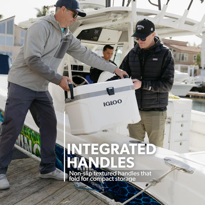 Marine Cooler | Insulated Hard Shell Ice Chest |Great for Fishing, Camping, Boating, & More3
