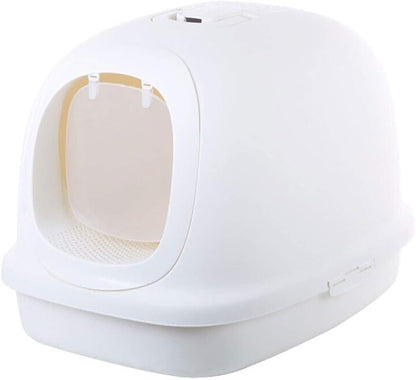 Dog Potty Training Toilet ﻿ Extra Large Litter Box Luxury Fully Enclosed Cat Toilet Pet Supplies 10 Kg Fat Available(White)1