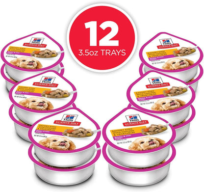 Hill'S Science Diet Puppy Small & Mini Wet Dog Food | #1 Veterinarian Recommended, Chicken & Vegetables, 3.5 Oz. Trays, 12-Pack3