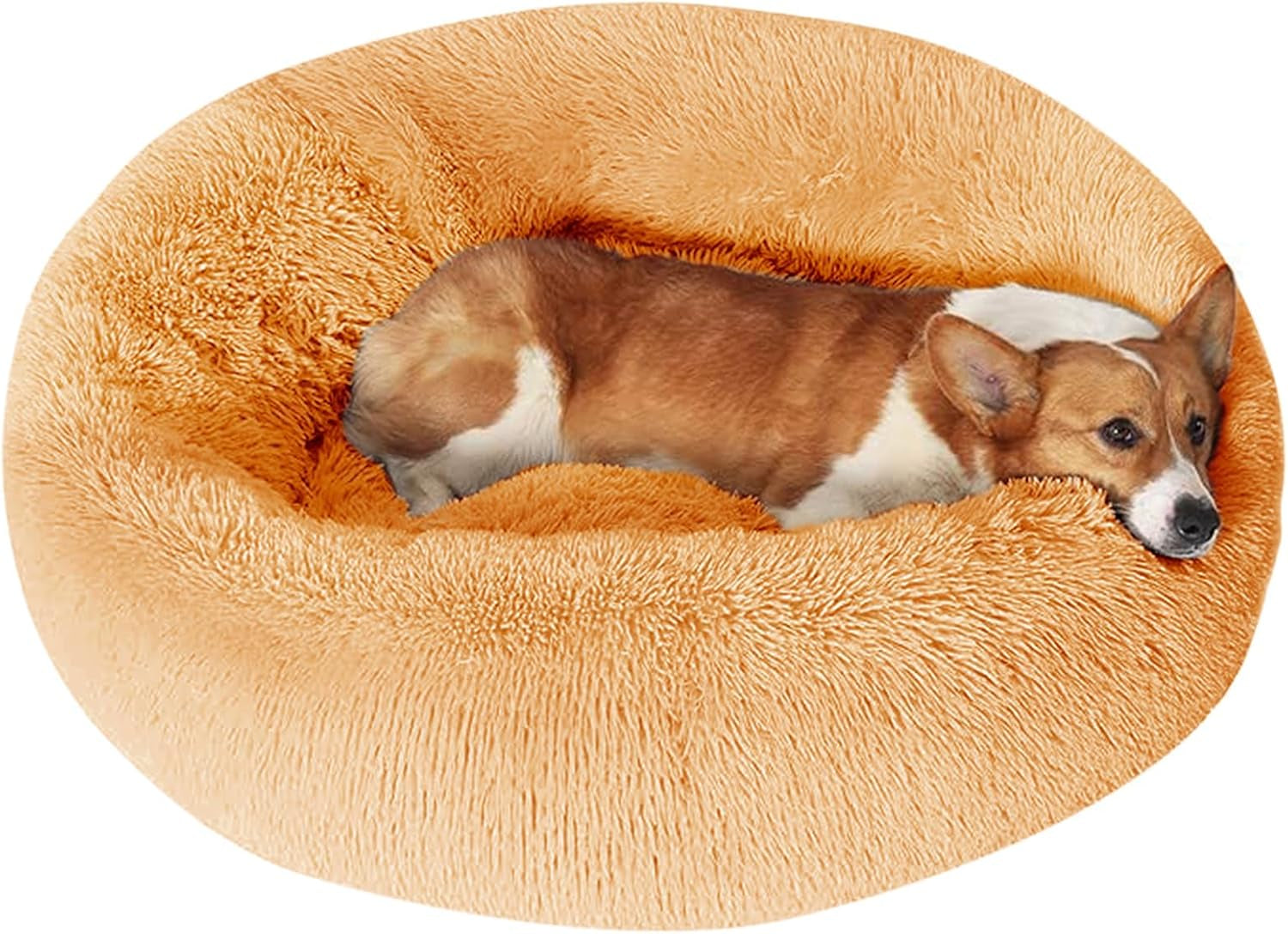 jollyvogue-small-dog-bed-calming-soft-anti-anxiety-donut-cat-bed-washable-round-fluffy-cushion-for-small-and-medium-pets-20