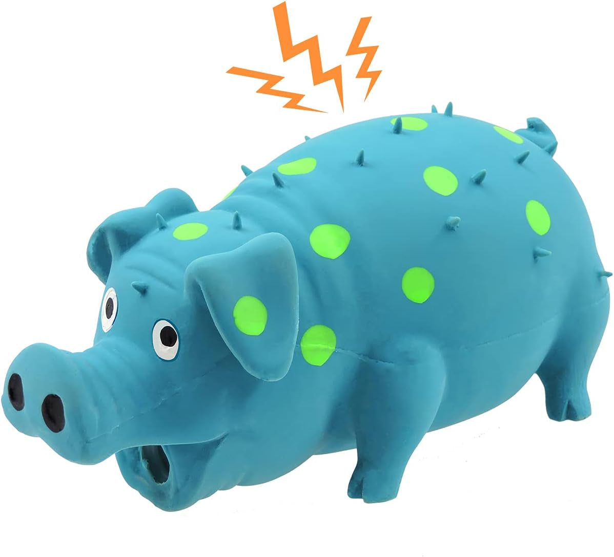 andiker-dog-squeaky-toy-dots-latex-dog-chew-toys-with-a-oinks-sound-squeaker-grunting-pig-dog-toy-durable-self-play-8-dogs-squeeze-toy-for-dental-biting-chasing-to-kill-boring-time-blue