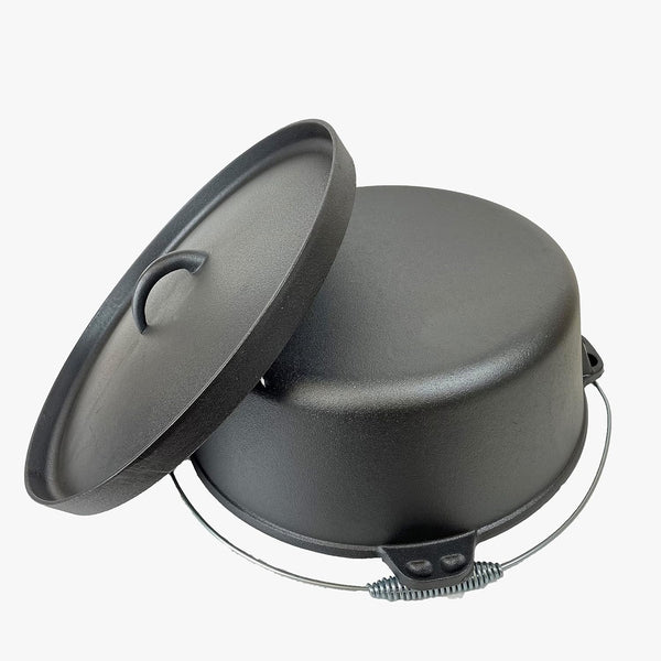 Cast Iron Seasoned Dutch Ovens (12QT)4