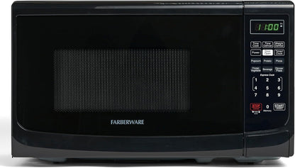 0.7 Cu. Ft. Countertop Microwave Oven – 700 Watts Power, Auto Cook Settings, Defrost, Easy Clean and Child Safety Lock - Black1