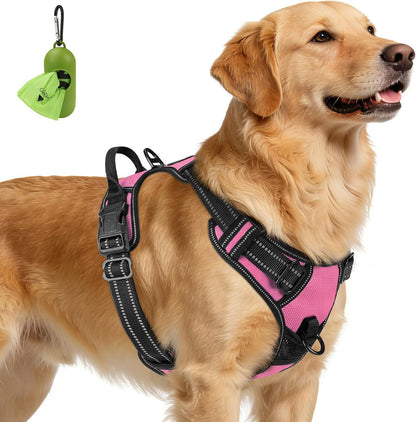 Joytale No Pull Dog Harness Medium Sized Dog, Front Clip, Black | Grab Handle for Instant Control, Padded & Adjustable Vest, Sturdy Metal D-Rings, for Safe Training & Daily Walking11