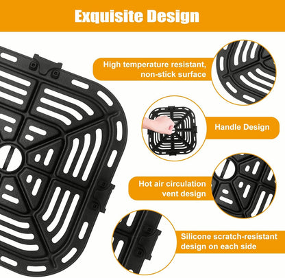 Air Fryer Replacement Grill Pan Fit for COSORI Air Fryer 5 QT, Air Fryer Rack Replacement Parts Accessories Grill Plate Crisper Plate Tray, Non-Stick, Dishwasher Safe…4