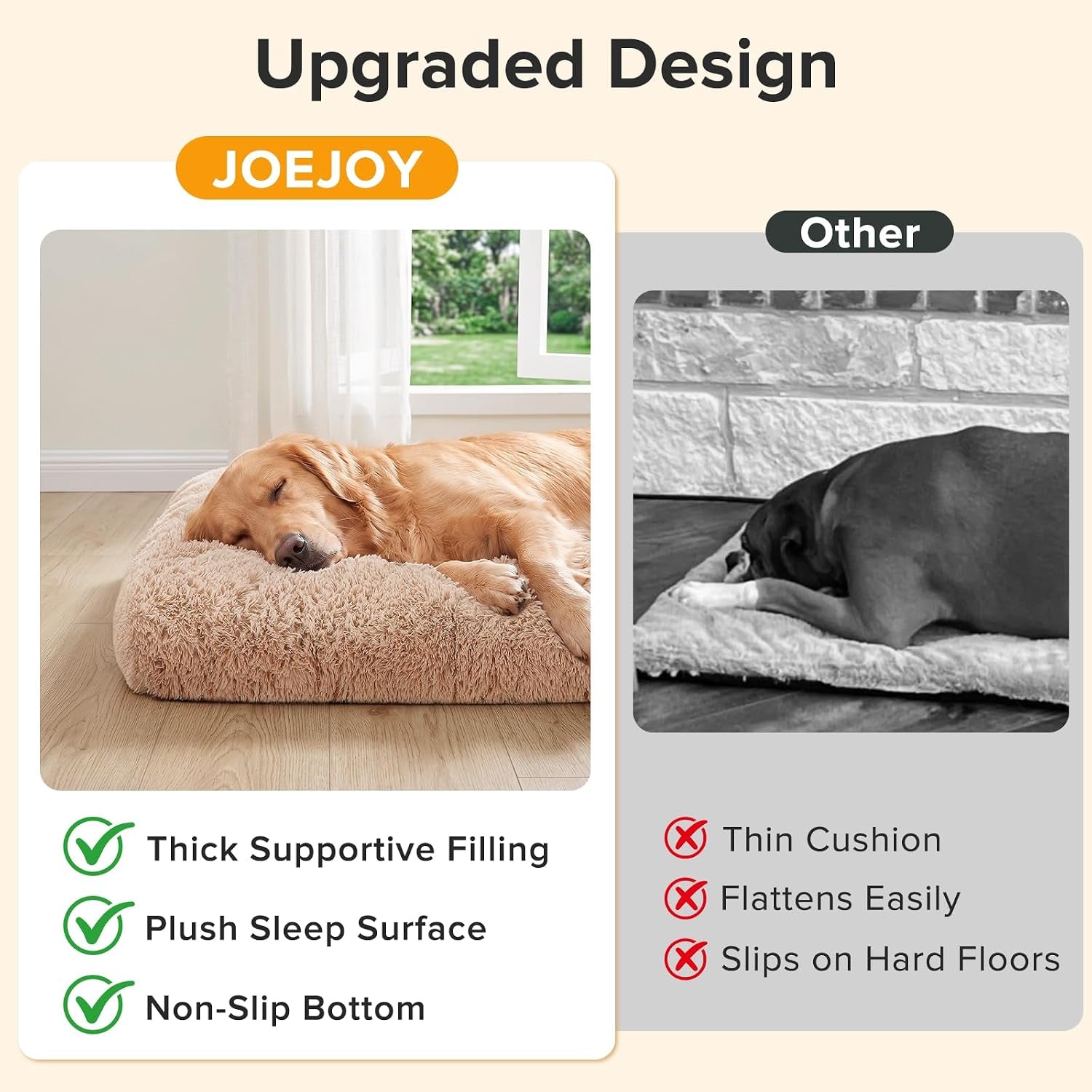 joejoy-large-dog-bed-crate-pad-deluxe-plush-washable-dog-beds-fulffy-soft-kennel-pad-anti-slip-pet-sleeping-mat-for-extra-large-medium-small-dogs-40-x-27-beige