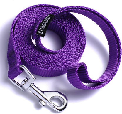 6 FT Puppy Leashes, Strong Traditional Style Leash with Easy to Use Collar Hook,Dog Lead Great for Small and Medium and Large Dog (Pink, 5/8 in X 6 Ft)5