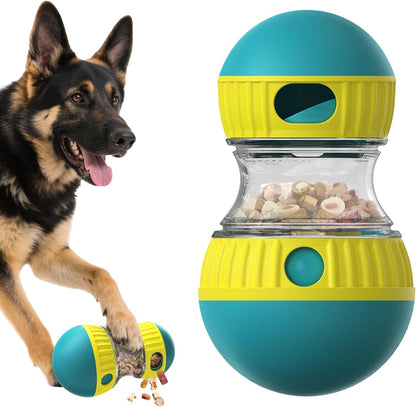 BSISUERM Dog Puzzle Toy Adjustable Treat Dispensing Ball Food Dispenser Tough Slow Feeder Puppy Enrichment Training Toy Pet Interactive Chase Toys for Small Medium Large Dogs to Keep Them Busy, Green9