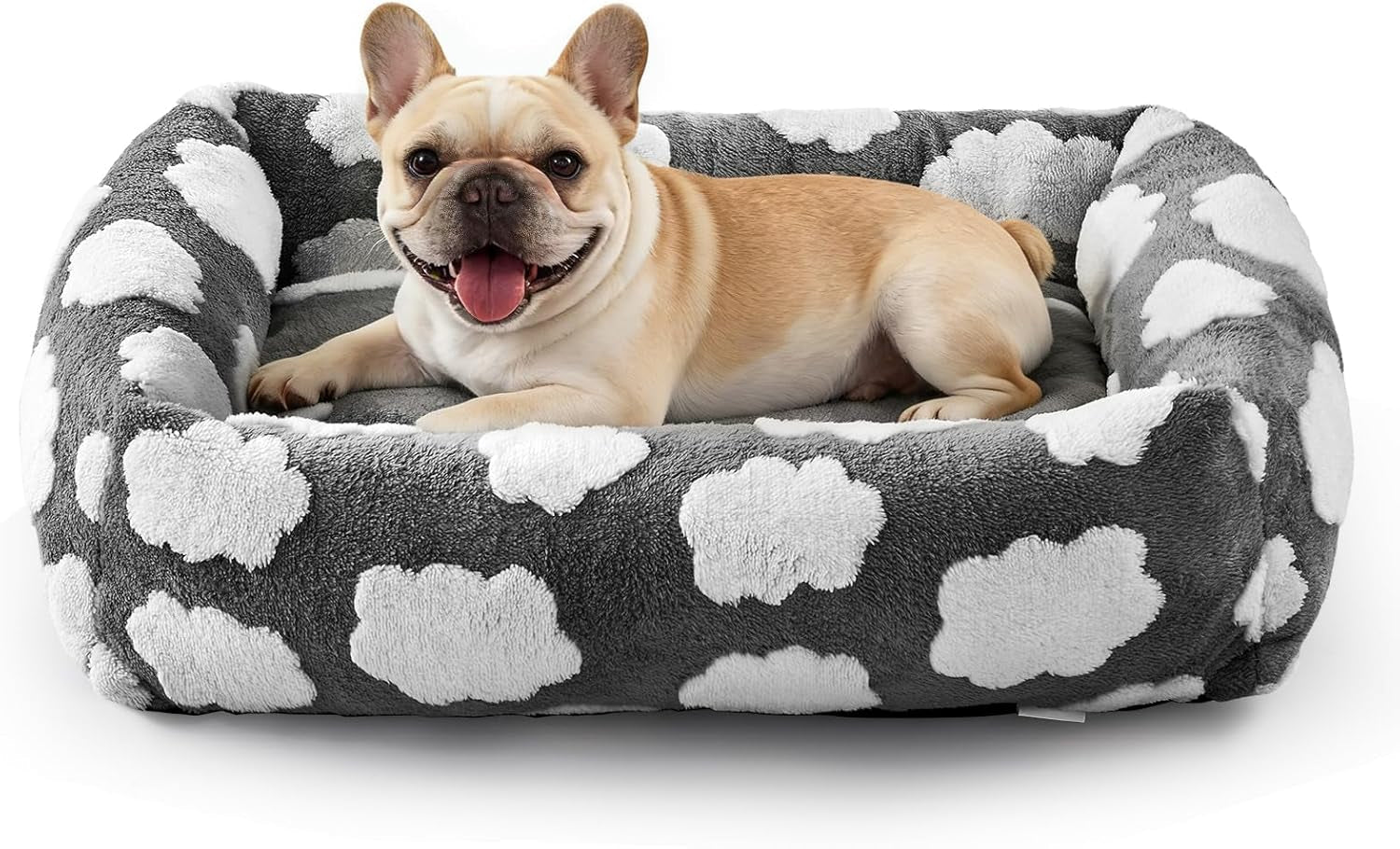 joejoy-dog-bed-medium-size-dog-removable-washable-cover-orthopedic-soft-pet-bed-anti-slip-fluffy-plush-faux-rabbit-fur-puppy-bed-30x24x8-leopard-print-grey