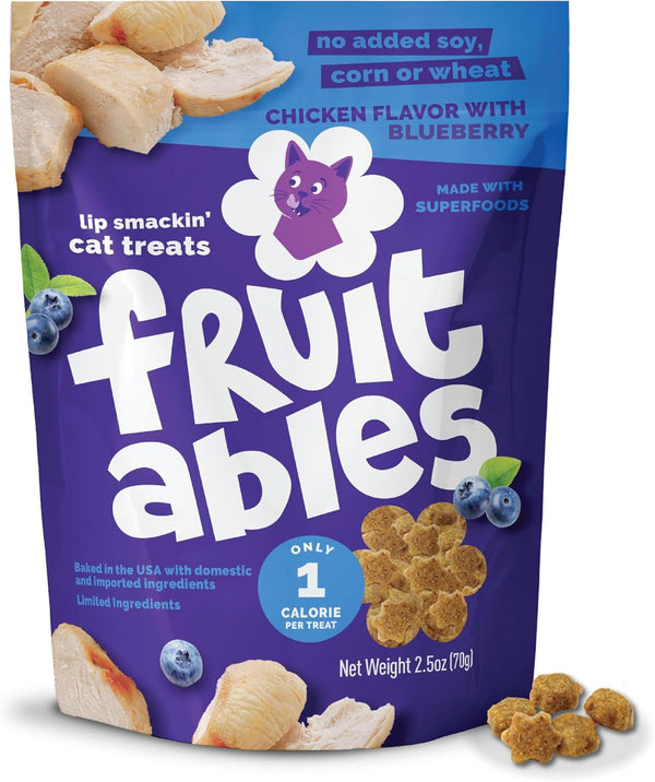 Fruitables Crunchy Cat Treats, Healthy Cat Treats, Tuna & Pumpkin, 2.5Oz | Healthy Cat Treats, Natural Feline Snacks, Protein Rich, Crunchy Biscuits, Indoor Cats, Kitten Rewards, Made in USA11