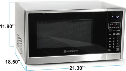 3-In-1 Microwave Air Fryer Convection Oven 1000-Watts with 10 Power Levels and 12 Presets, Speed Defrost, Electronic Control Panel and Glass Turntable, 1.3-Cu.Ft., Stainless Steel6