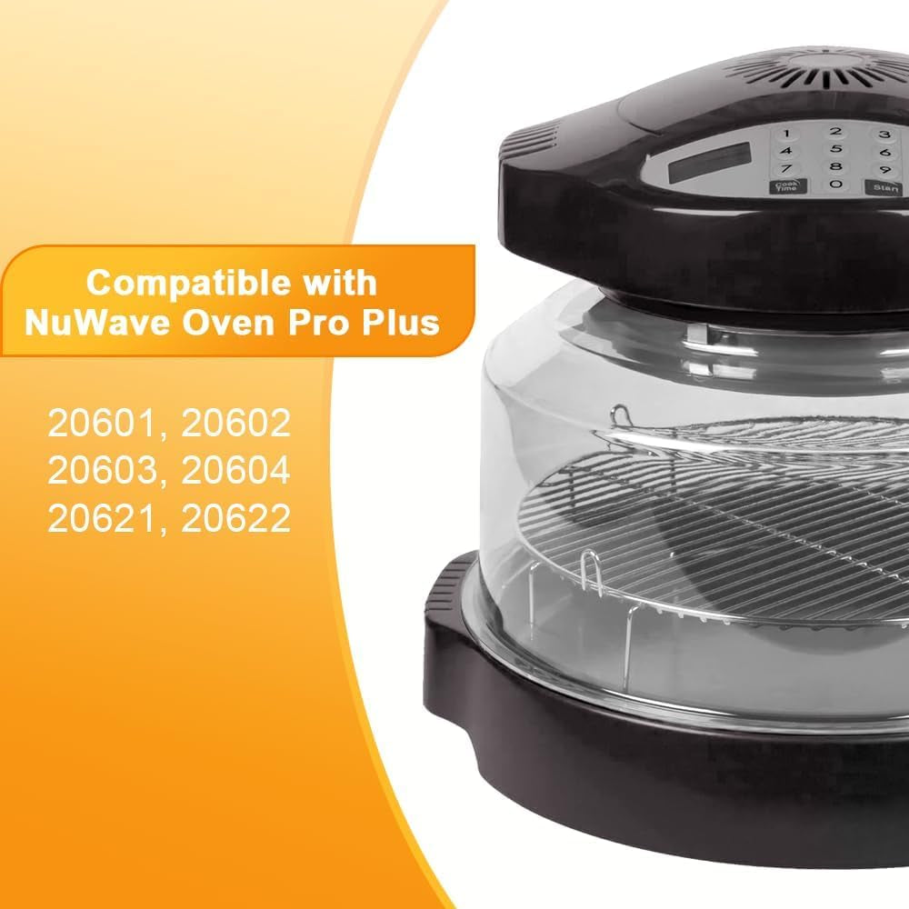 upgraded-power-dome-compatible-with-nuwave-ovens-premium-plastic-lid-for-nuwave-pro-plus-and-elite-ovens-clear