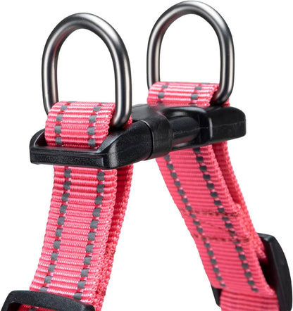 EXCELLENT ELITE SPANKER No Pull Dog Harness Step-In Adjustable Reflective Vest Soft Padded Easy Pet Chest Strap with Leash Clips for Small Medium Large Dogs Walking Training(Pink-S)6