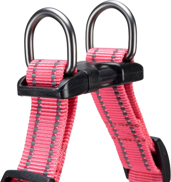 EXCELLENT ELITE SPANKER No Pull Dog Harness Step-In Adjustable Reflective Vest Soft Padded Easy Pet Chest Strap with Leash Clips for Small Medium Large Dogs Walking Training(Pink-S)6