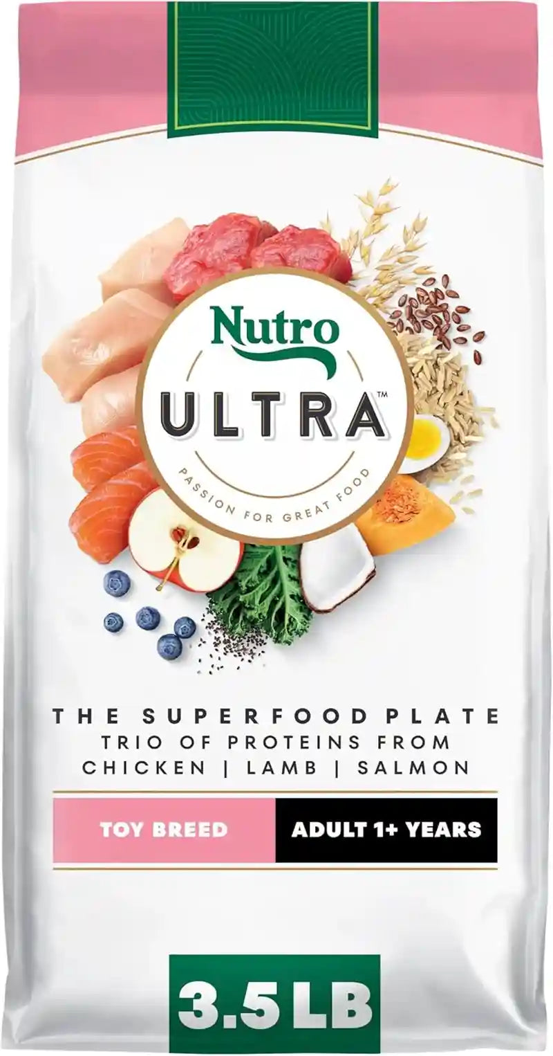 nutro-ultra-toy-breed-adult-dry-dog-food-chicken-lamb-salmon-3-5-lb-protein-trio-real-chicken-1-ingredient-14-superfoods-blend-non-gmo-no-corn-wheat-or-soy-radiant-coat-support