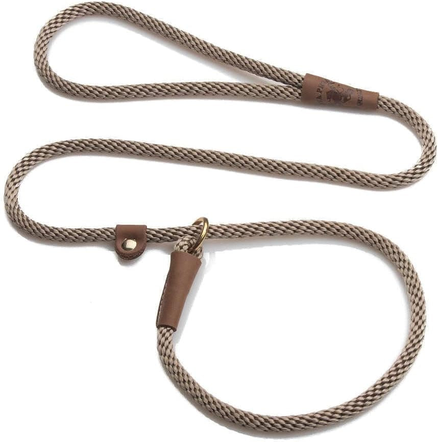 mendota-pet-slip-leash-dog-lead-and-collar-combo-made-in-the-usa-mocha-3-8-in-x-6-ft-for-small-medium-breeds